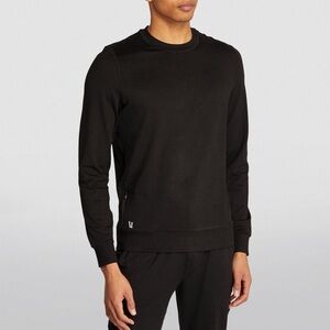 2759 Vuori Ponto Performance Crew Sweater Mens Black Heather Size Small